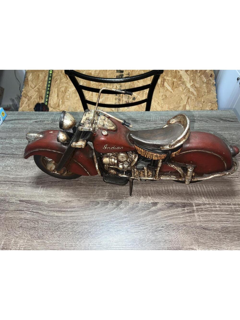 Indian Motorcycle Bagger Bike Rubber Wheels Iron Spokes Vintage Style 22" Model